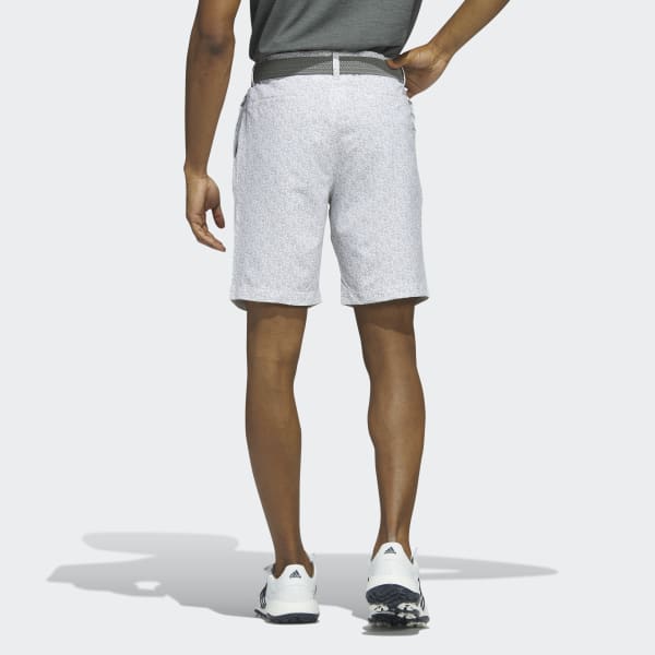 White Ultimate365 Nine-Inch Printed Golf Shorts