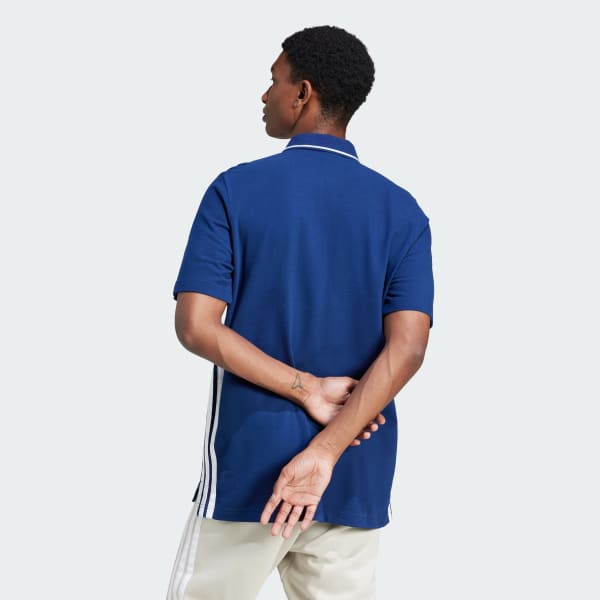 Blu Polo Essentials 3-Stripes Piqué