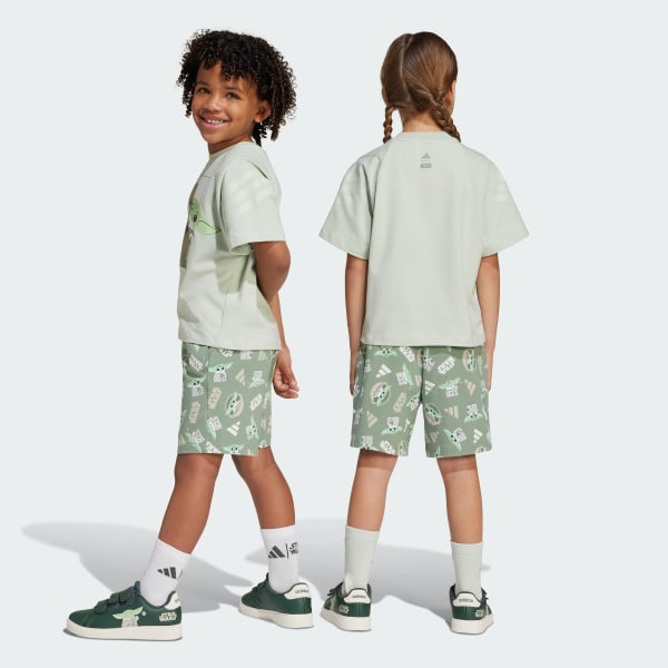 Green ADIDAS STAR WARS MANDALORIAN T-SHIRT SET