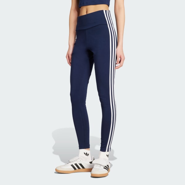 modrá Legíny Adicolor 3-Stripes Leggings Co