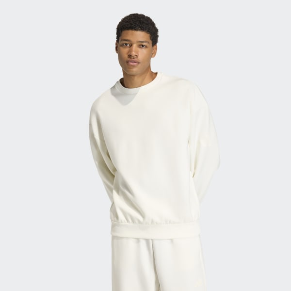 adidas SOFT LUX SWEATSHIRT - White | Free Shipping with adiClub
