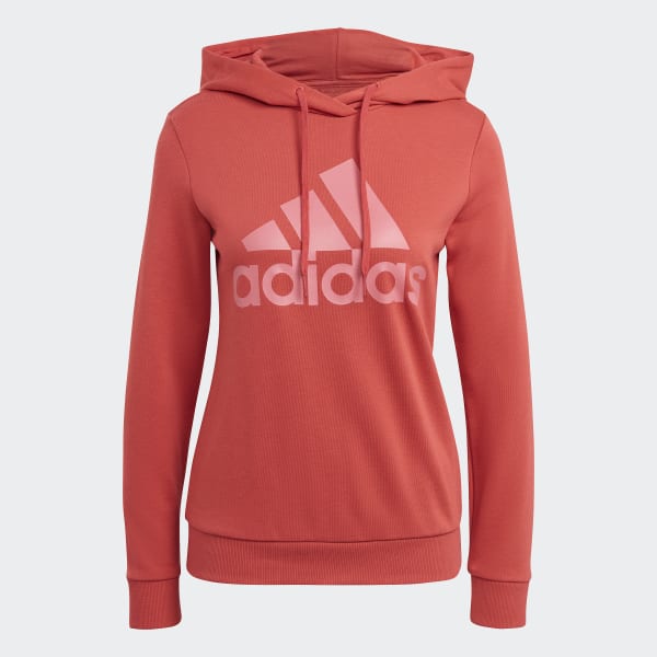 adidas Essentials Relaxed Logo Hoodie Red adidas New Zealand