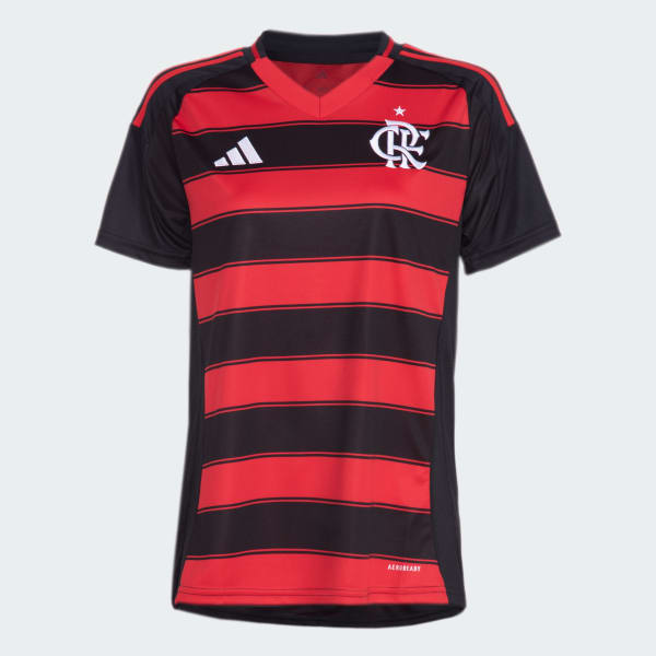 Camisa I Flamengo Feminina 25/26 Preto adidas adidas Brasil