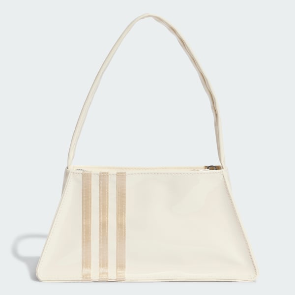 ホワイト パテント PU ショルダーバッグ
