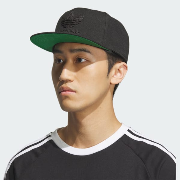 adidas Trefoil Chain Snap-Back Cap - Black | Free Shipping