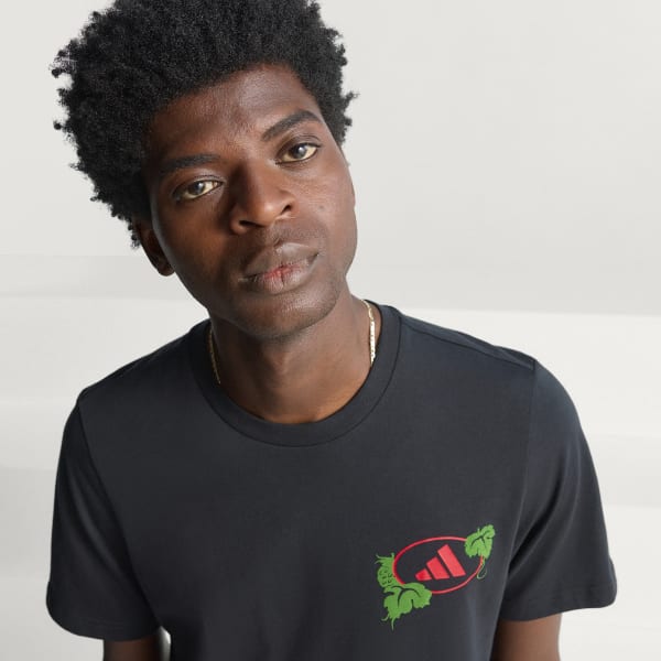 Sort T-shirt med Wiesn-grafik