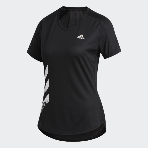 adidas Run It 3 Streifen Fast T Shirt Schwarz | adidas Austria Adidas Women Running Run It 3 Stripes Fast T Shirt ab € 16