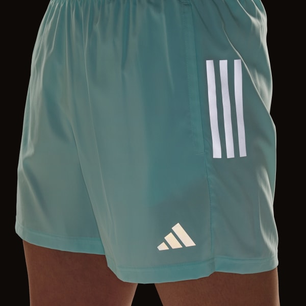 adidas Own The Run Shorts - Turquoise | Free Shipping with adiClub