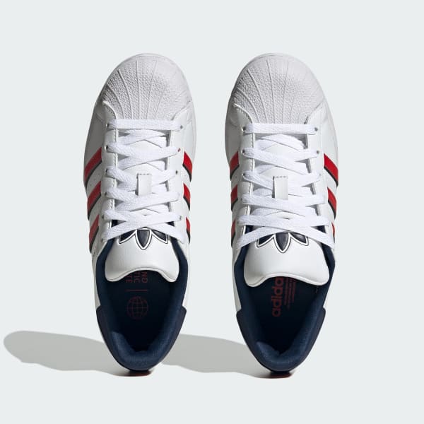 Blanco Tenis Superstar Para Niños