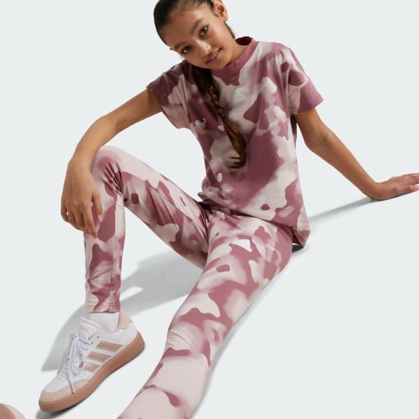 Rosado Calzas Future Icons 7/8 Estampado Camuflaje Kids
