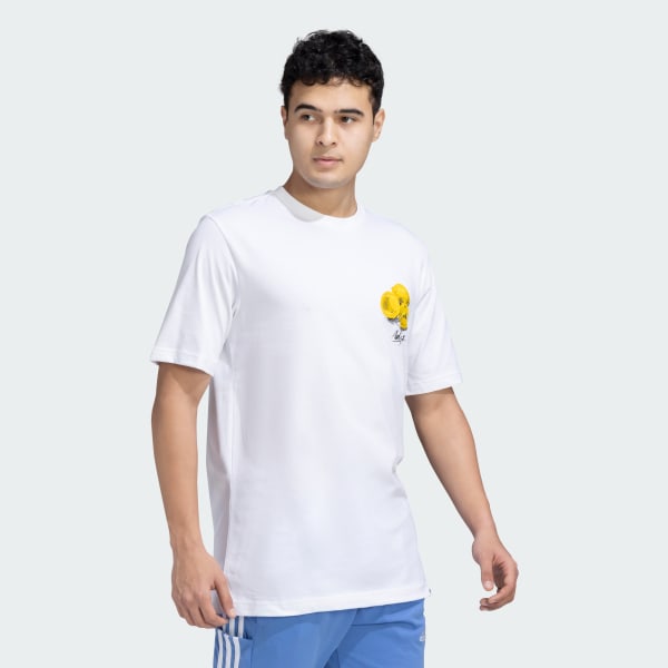 White Small Logo Lemon Tee