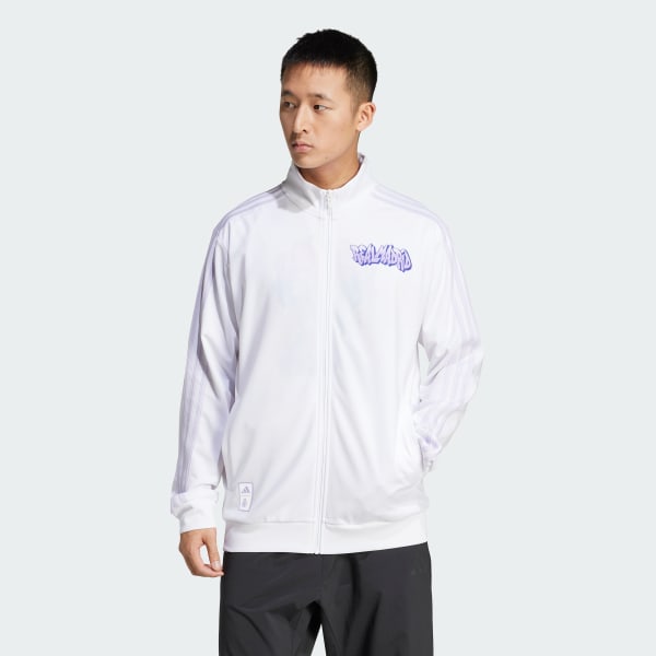 Blanc Veste de survêtement Real Madrid