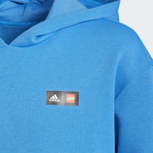 Azul Sudadera con capucha adidas x Classic LEGO® Pocket 3 bandas
