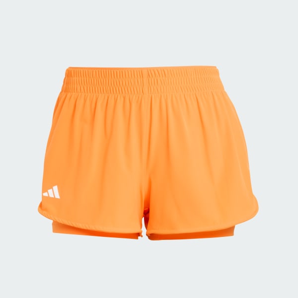 Oransje TENNIS CLIMACOOL 2IN1 MATCH SHORTS