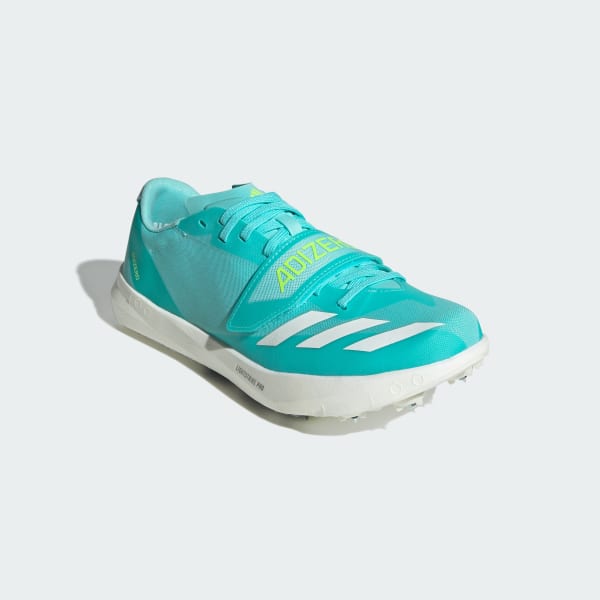 Turquoise Adizero TJ/PV Atletiekschoenen