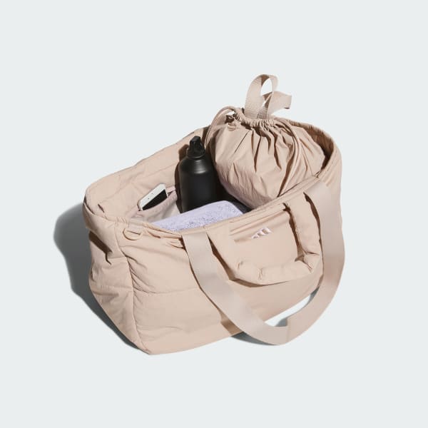 Cokelat Tas Tote Besar Quilt