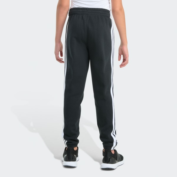 adidas Elastic Waistband Essential 3-Stripe Fleece Jogger Black