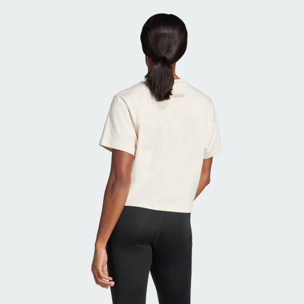 Blanco Polera Terrex Estampada