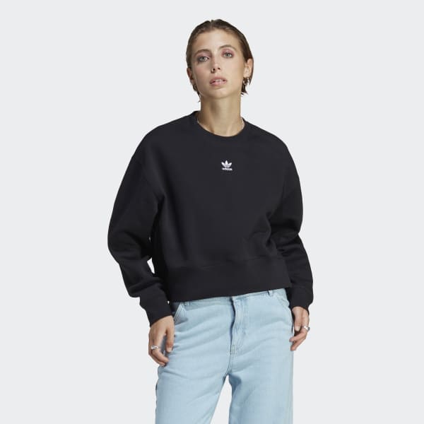 adidas Adicolor Essentials Crew Sweatshirt - Black | Women's Lifestyle |  adidas US