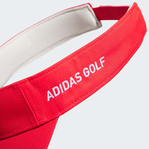 レッド 【ゴルフ】サイドロゴ バイザー