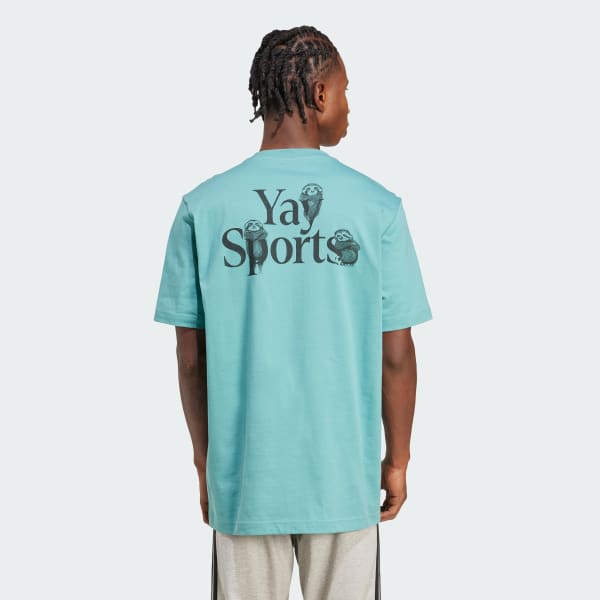 Turquoise Yay Sports Verbiage Graphic Tee