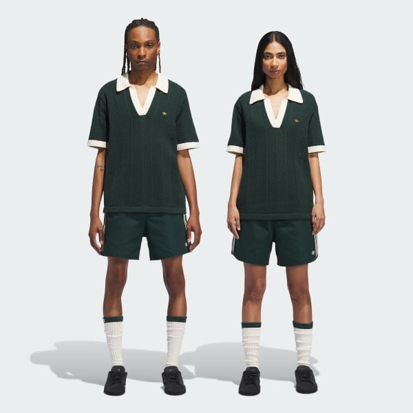 Verde Polo Cuello Camisa Pique CLOT by Edison Chen