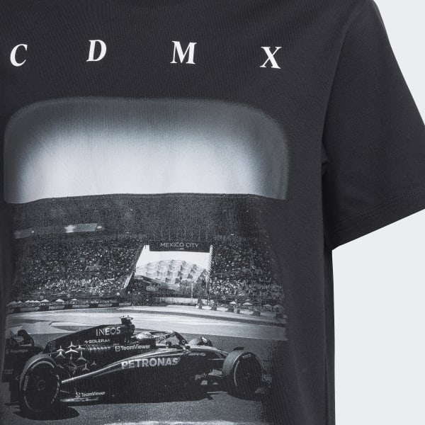 Negro Playera estampada niño México Mercedes AMG Petronas F1 Team