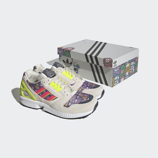 White adidas x Kevin Lyons ZX 8000 Shoes LUY57