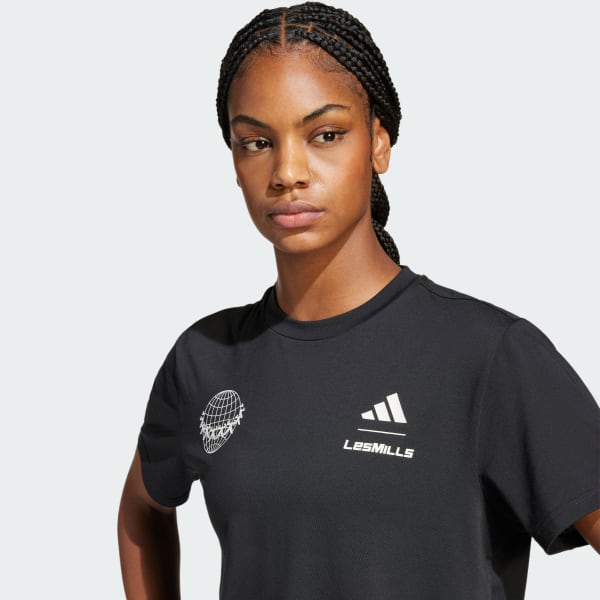 adidas Les Mills Team Graphic Tee - Black | adidas Singapore