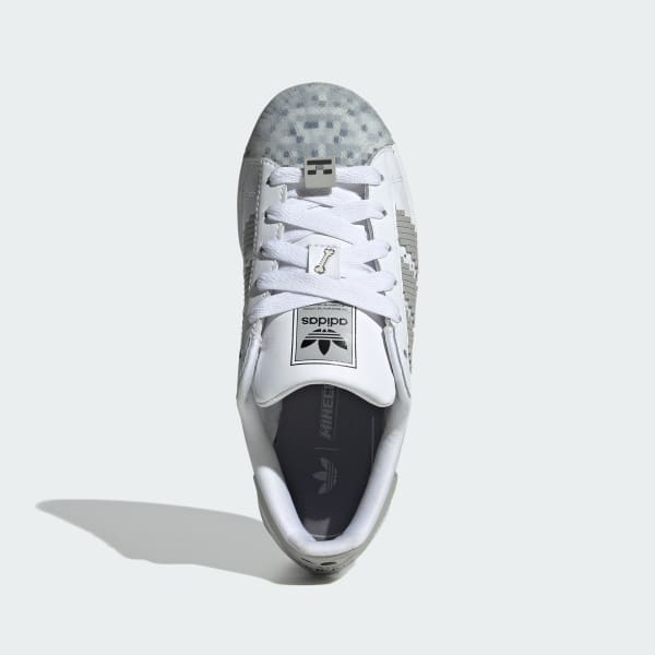 Blanco adidas Originals Superstar II X Minecraft Shoes Niños
