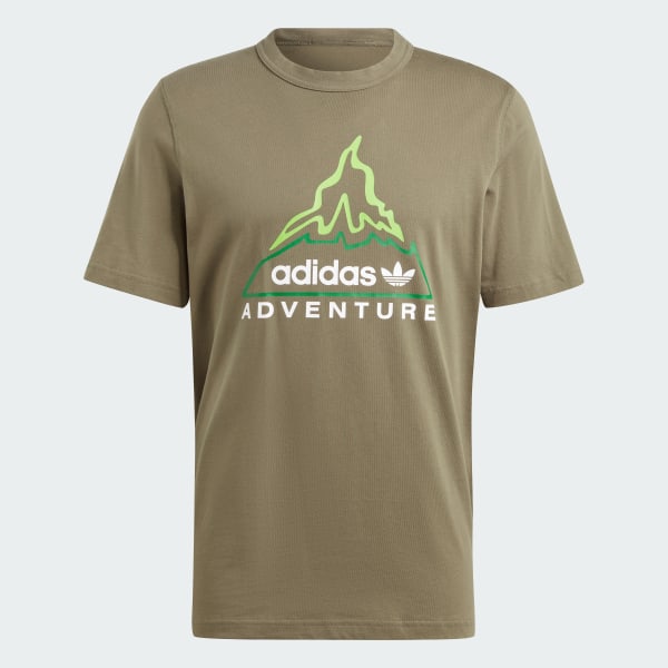 Green adidas Adventure Graphic Tee