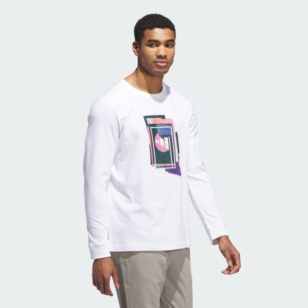 White Beyond The Course Graphic Long Sleeve Tee
