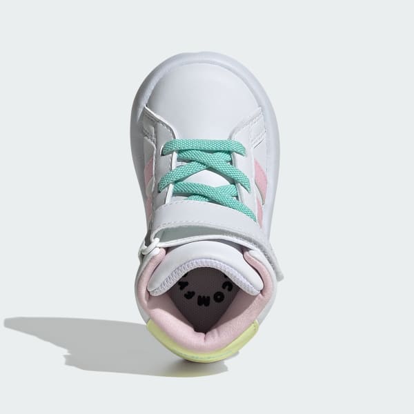 Blanc Chaussure Grand Court Mid Enfants