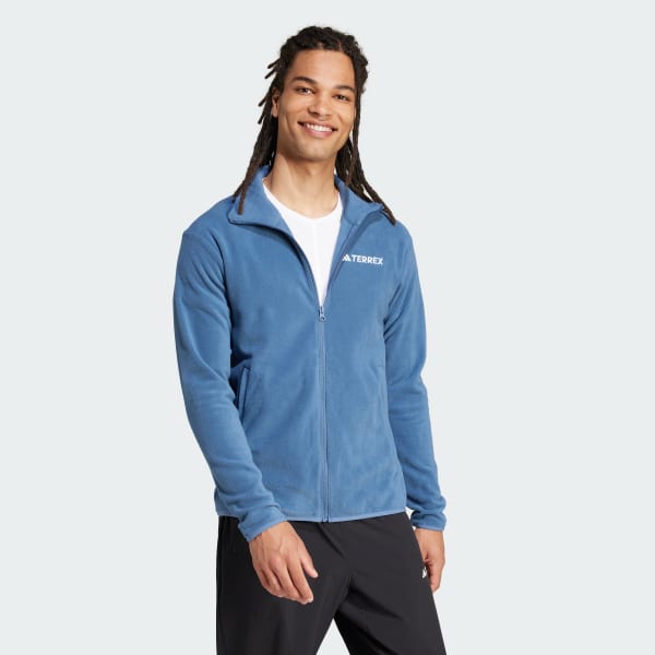 Blue Multi Essentials Full-Zip Fleece Jacket