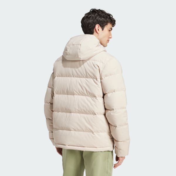 Beige Doudoune à capuche Helionic