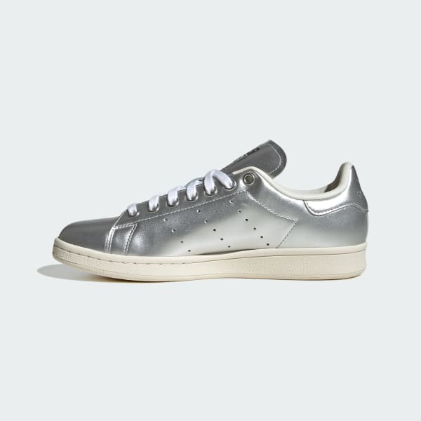 adidas Stan Smith Shoes - Silver | Free Shipping with