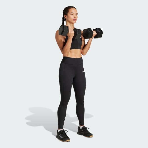 Adidas Optime Rib 7/8 Leggings GLOBAL SHIPPING