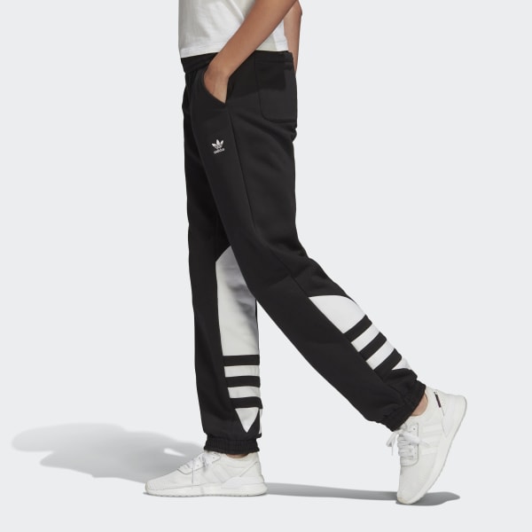 adidas pants with logo on leg