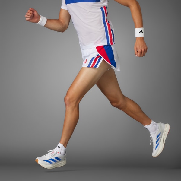 Blanco Shorts de Running Adizero Retro