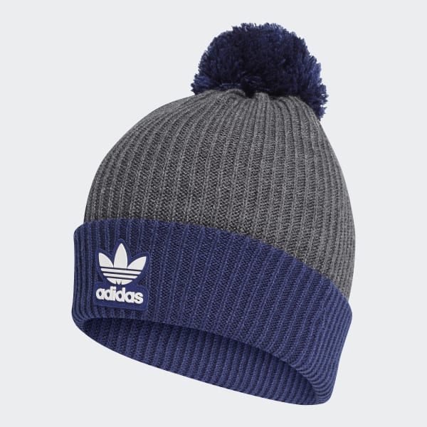 Skru ned lys pære Moralsk uddannelse adidas Adicolor Collegiate Pom Beanie - Grey | adidas UK