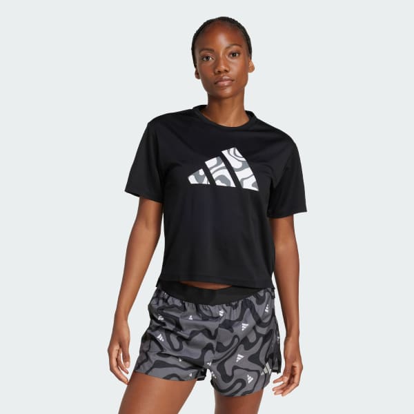 Negro Polera Run It Brand Love