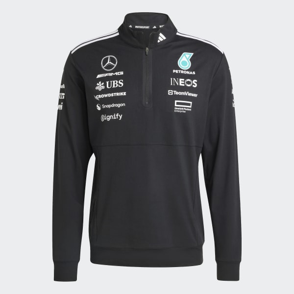 adidas MERCEDES - AMG PETRONAS FORMULA ONE TEAM 1/4 ZIP - Black