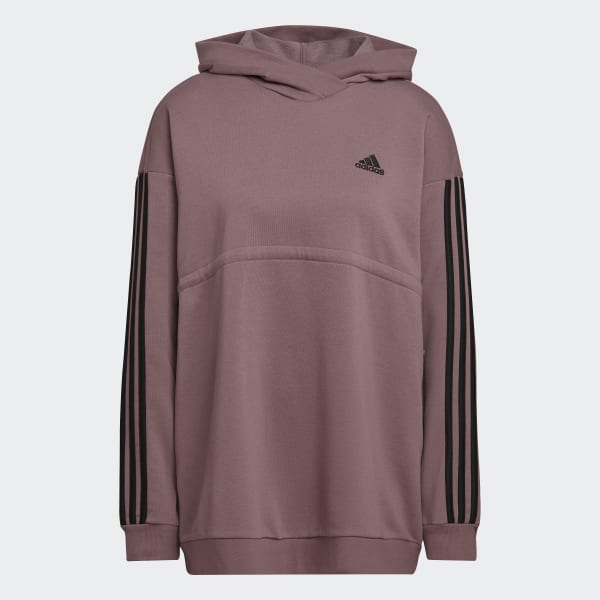 Roxo Camisola com Capuz de Algodão 3-Stripes Essentials (Pré-mamã) IRZ43