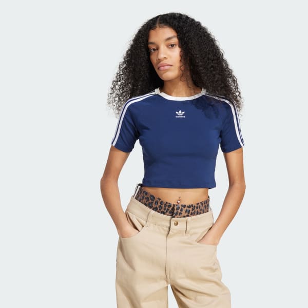 Blue 3-Stripes Baby Tee