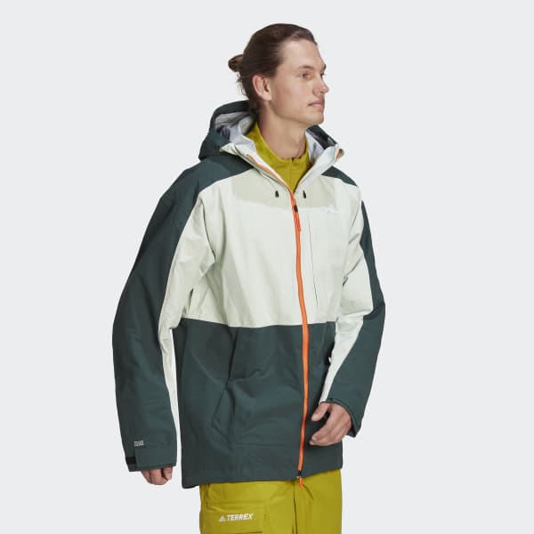 adidas TERREX 3-Layer Post-Consumer Nylon Snow Jacket - Green | Men's ...