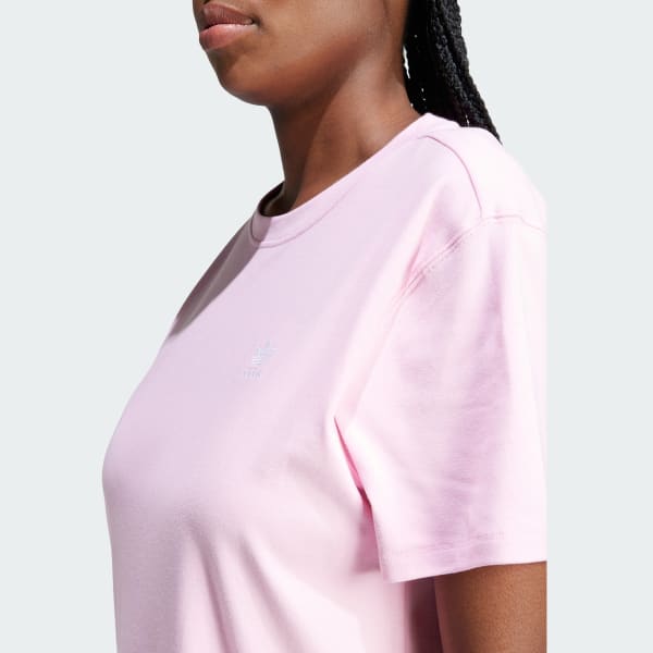 Vestido adidas originals deals curto tee trefoil rosa