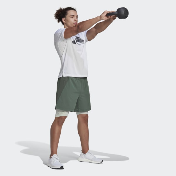 Green HIIT Spin Training Shorts
