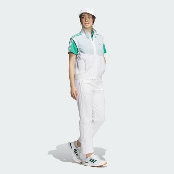 ホワイト スリーストライプス ウーブンベスト