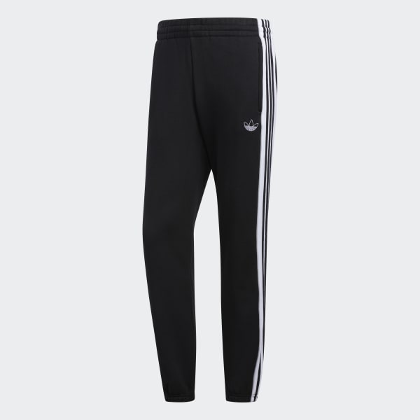 adidas 3-Stripes Panel Sweat Pants - Black | adidas Philippines