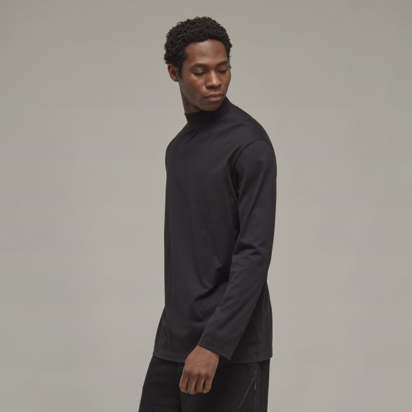 Schwarz Y-3 Classic Mock Neck Longsleeve 16741